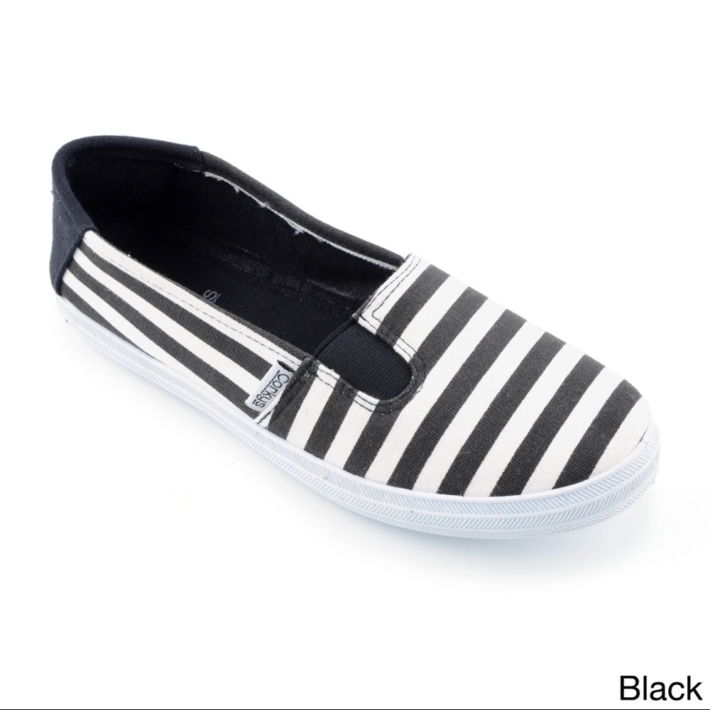Black and white striped Corky’s